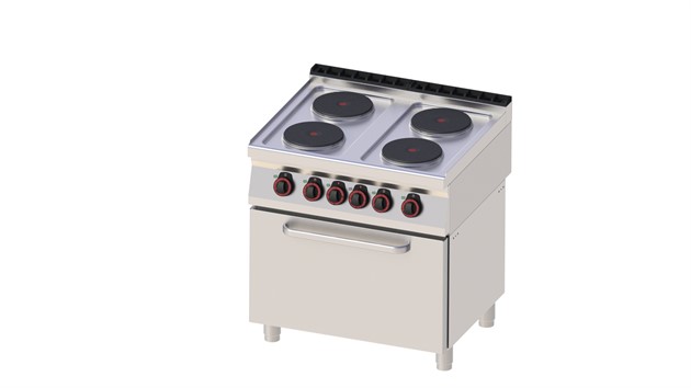 RM Gastro Redfox 700 - Elektriskt Spis med ugn 2/1 SPT 70/80 21 E